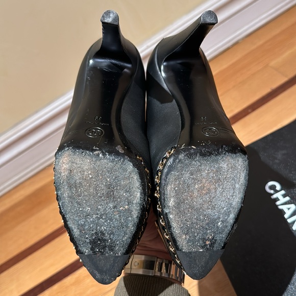 Chanel Platform Pumps 39 Black - Picture 6 of 7